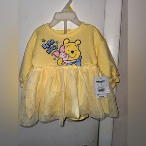 Yellow Winnie the Pooh Baby Dress
